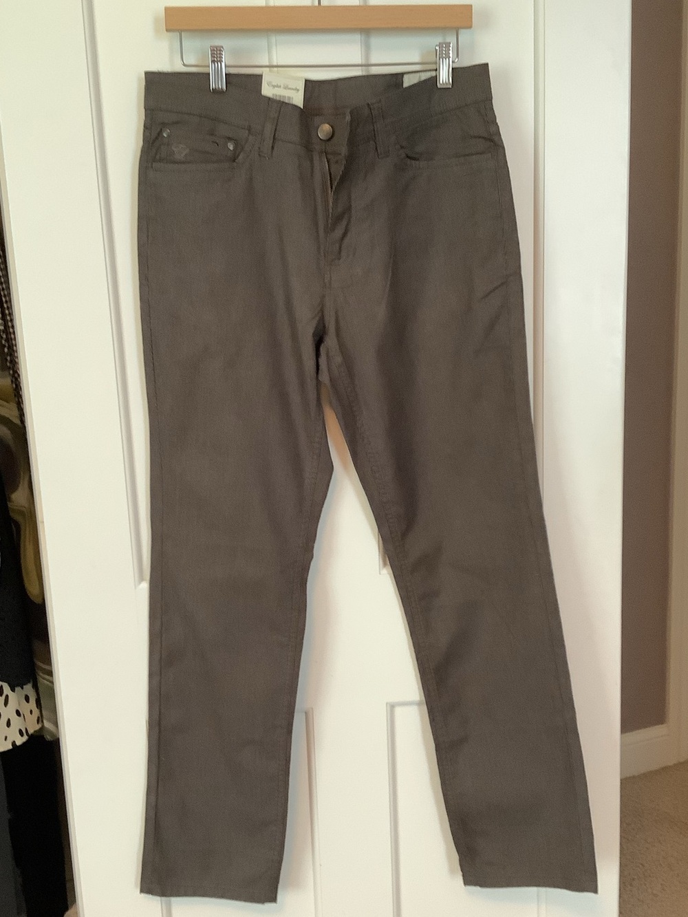 English Laundry Olive Brown Straight-Leg Pants New with Tags 32 x 32